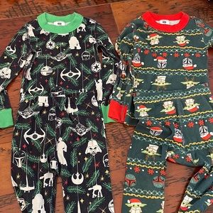 Hanna andersson disney starwars Christmas pajamas